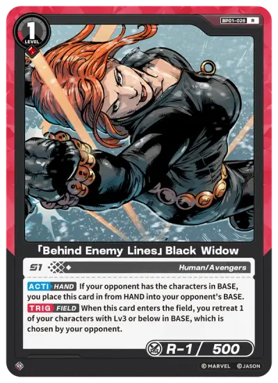 “Behind Enemy Lines” Black Widow