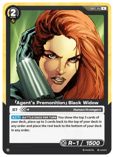 “Agent's Premonition” Black Widow