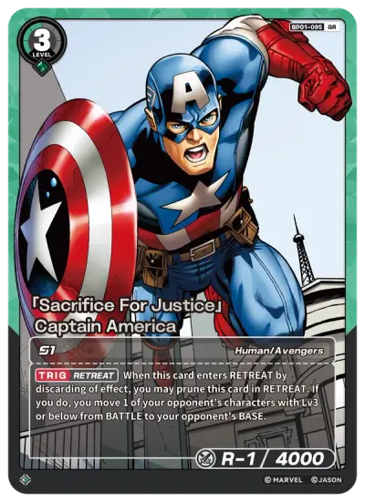 “Sacrifice For Justice” Captain America