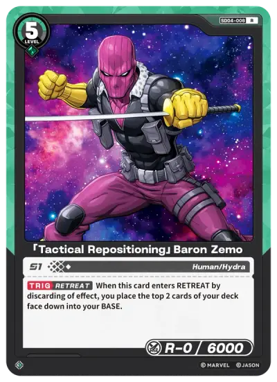 “Tactical Repositioning” Baron Zemo