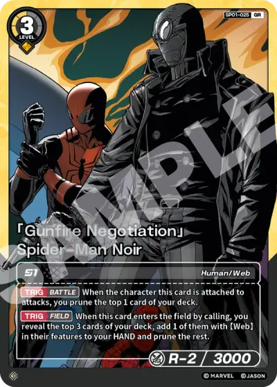 “Gunfire Negotiation” Spider-Man Noir